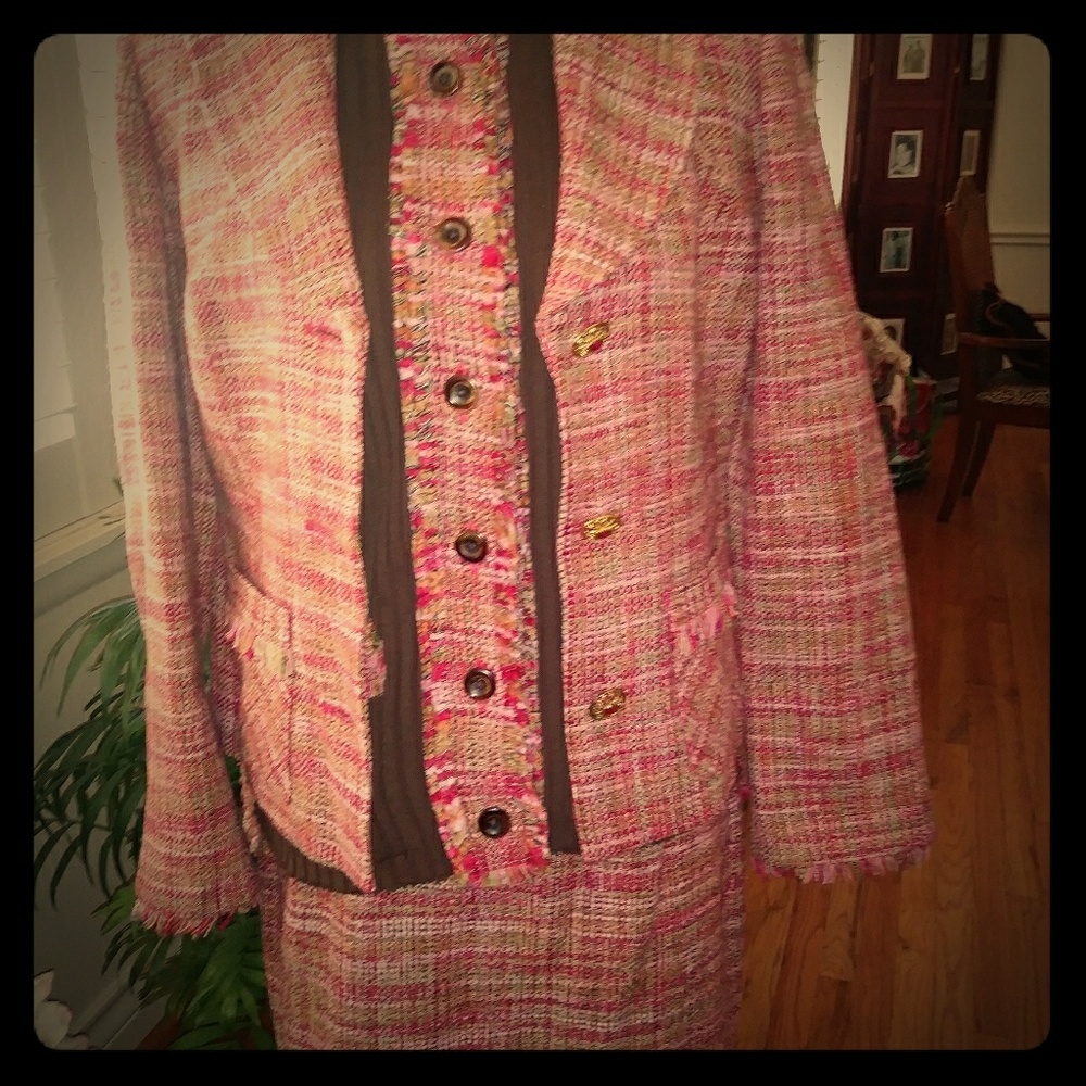 Sharon Young 3 piece skirt suit size 8